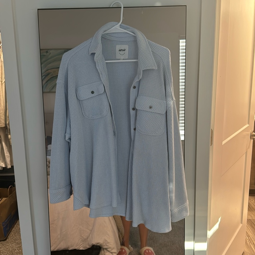 Aerie Lumberjack Waffle button up